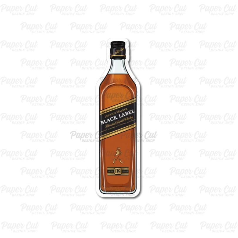Oversized Black Whisky Bottle Single Prop