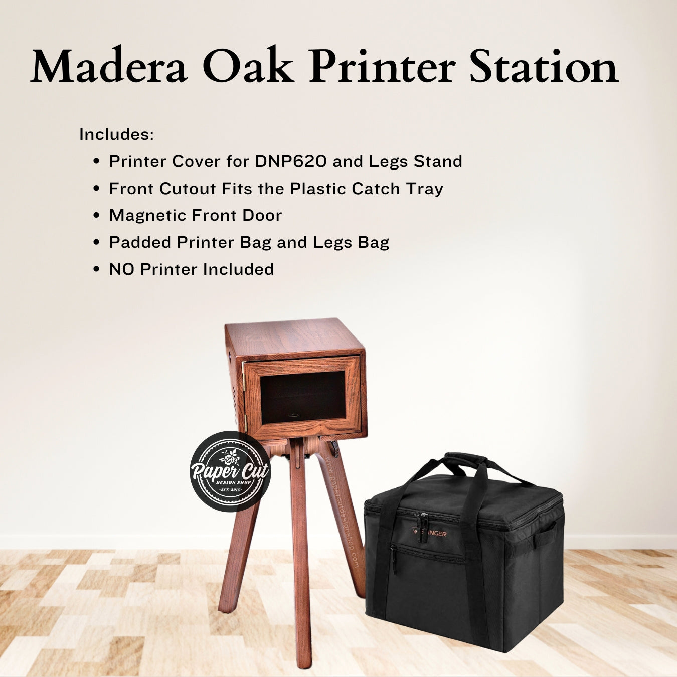 Madera Dark Oak Printer Station for DNP 620
