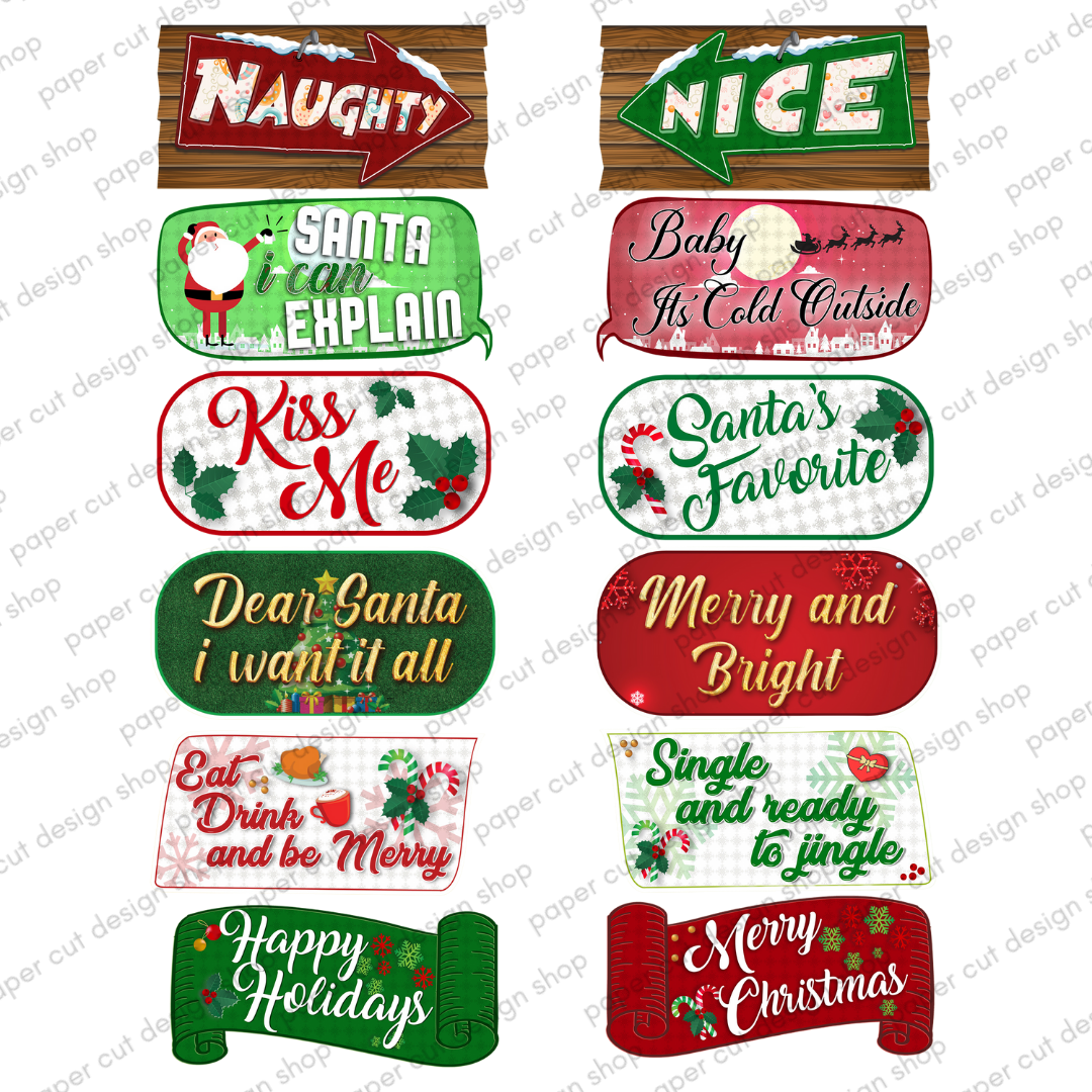 Xmas photo booth props deals