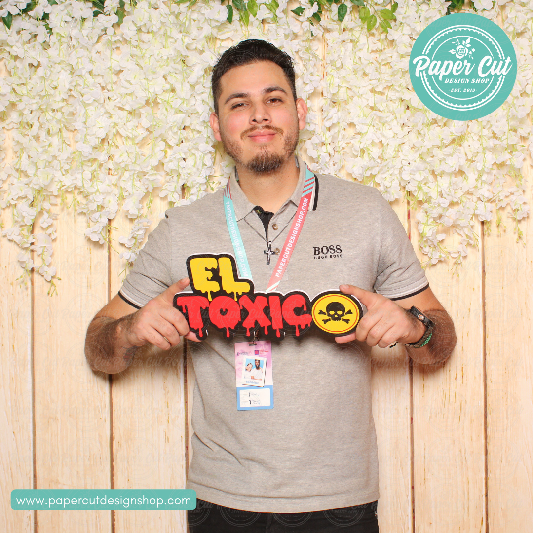 El Toxico Photo Booth Props Single Side Print