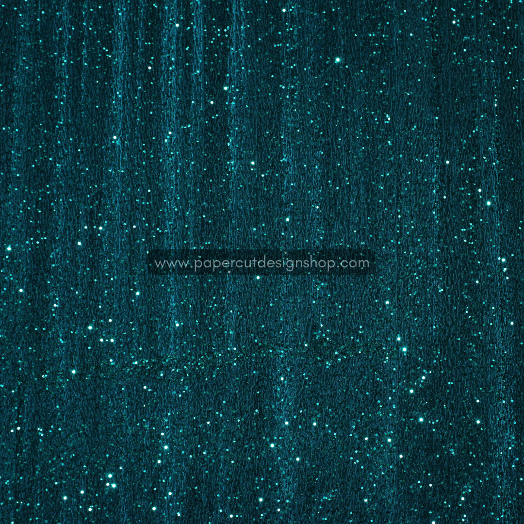Deluxe Sequins Backdrop Cloth Emerald Color with Rod Pocket 10ft W x 8ft H