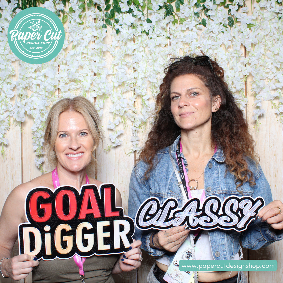 Goal Digger Photo Booth Props Single Side Print