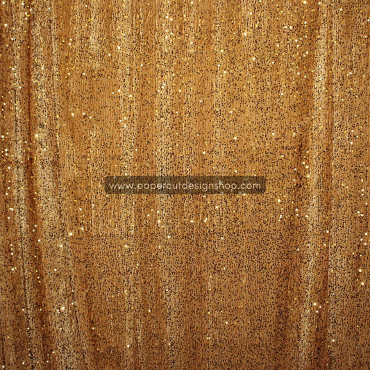 Deluxe Sequins Backdrop Cloth Gold Color with Rod Pocket 10ft wide x 8ft height