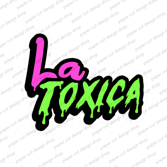 La Toxica Photo Booth Props Single Side Print