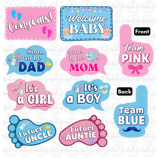 OVERSIZED Baby Shower Prop Bundle (UPDATED DESIGN)