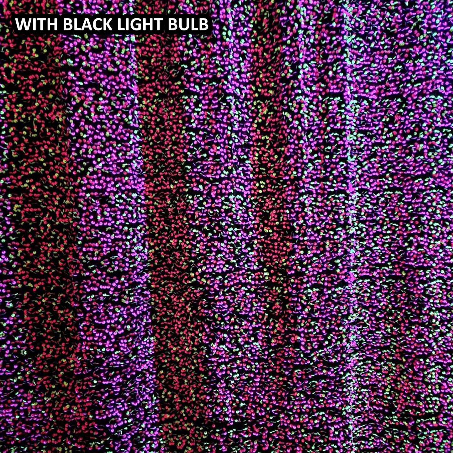 Deluxe Sequins Backdrop Cloth Neon Pink and Green Color with Rod Pocket 10ft wide x 8ft height