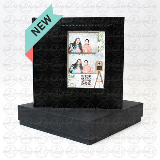 4x6 VERTICAL BLACK Slip-in Album with Keepsake Box