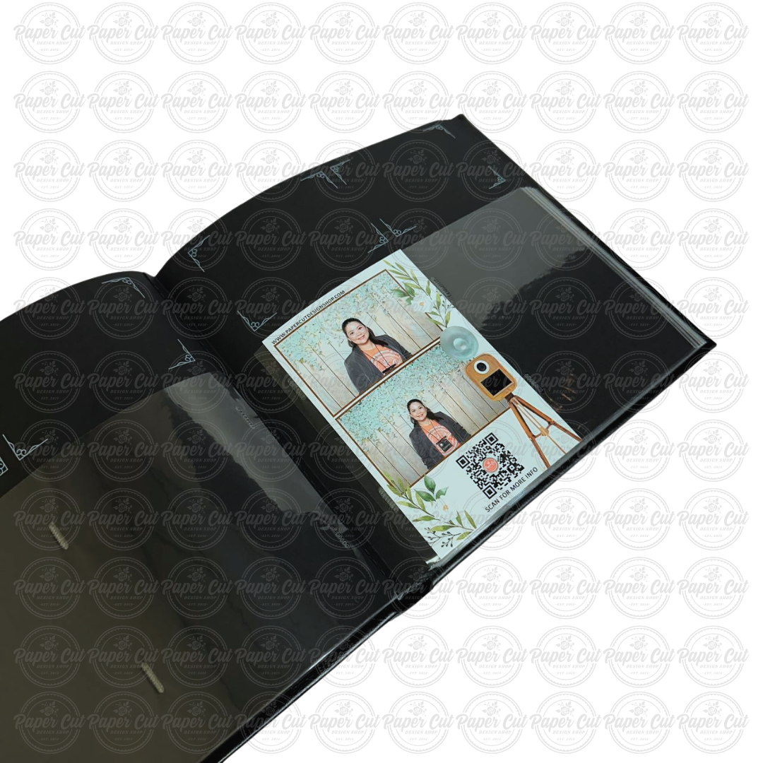 4x6 VERTICAL BLACK Slip-in Album with Keepsake Box