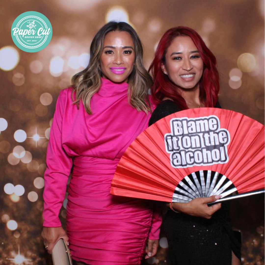 OVERSIZED Hand Fan - Blame it in the Alcohol