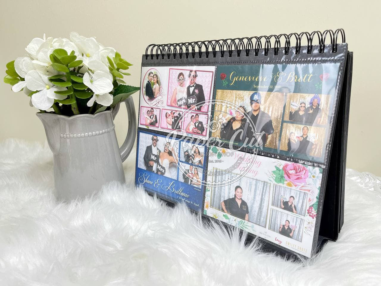 Bulk (Pack of 20 PCS) Photo Table-top Display Spiral Ring Bind Album for 4x6 inches Photos Black