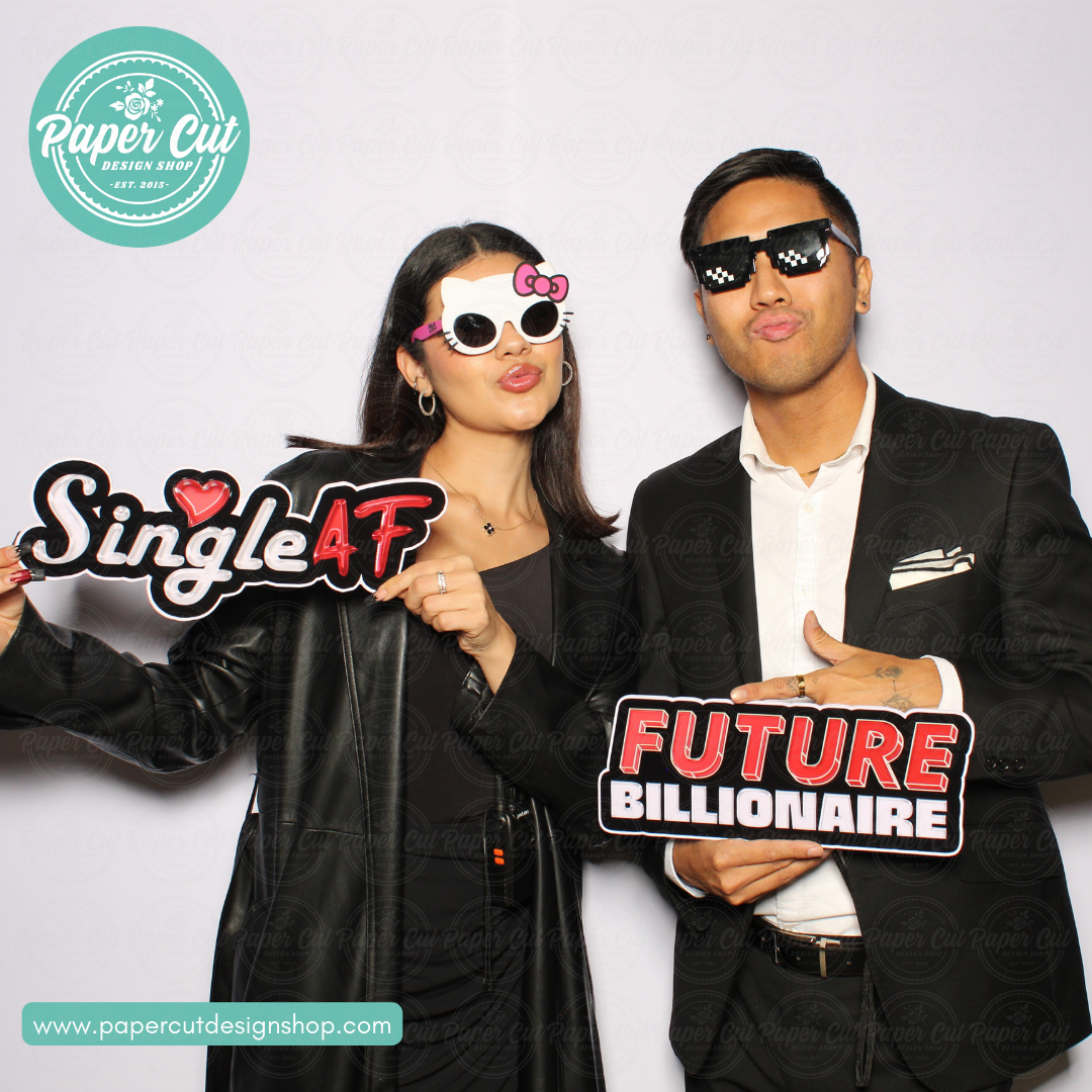 Future Billionaire Photo Booth Props Single Side Print