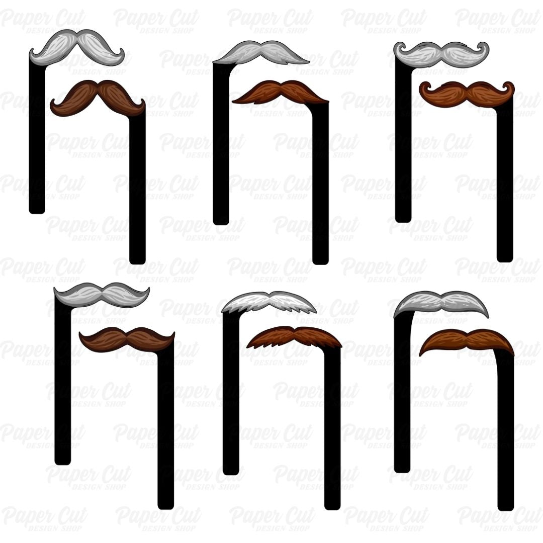 Mustaches Prop Sticks Bundle