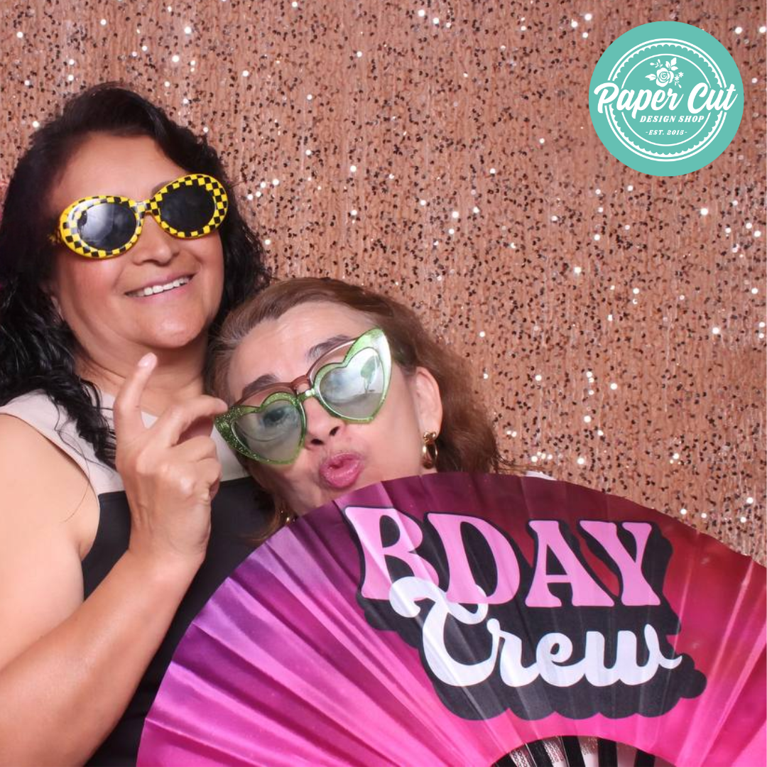 OVERSIZED Hand Fan - Bday Crew