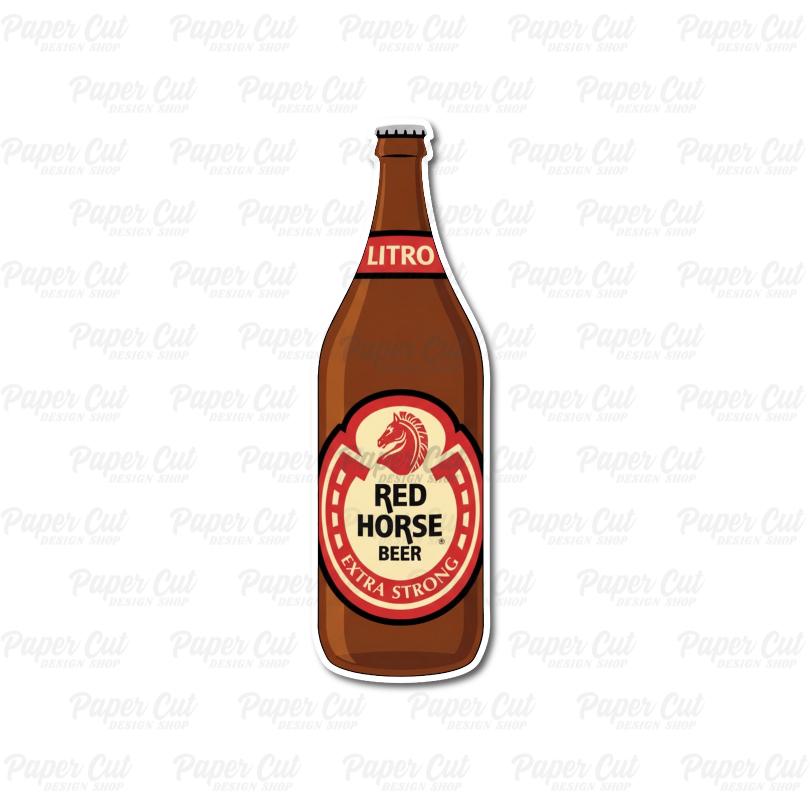 Oversized Pinoy Red Beer Bottle Single Prop