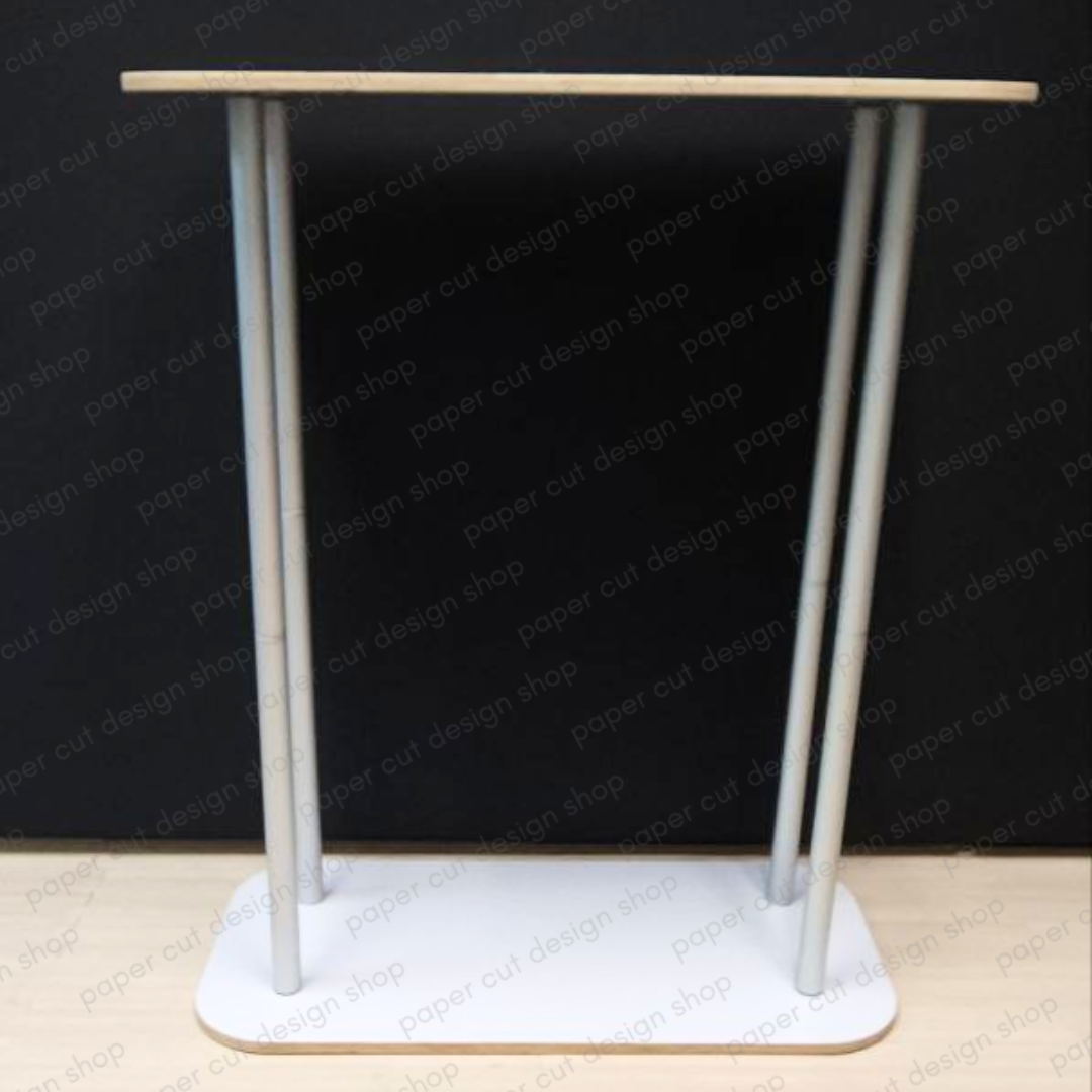 Audio Guestbook Portable Counter Table Black (Pole Style)