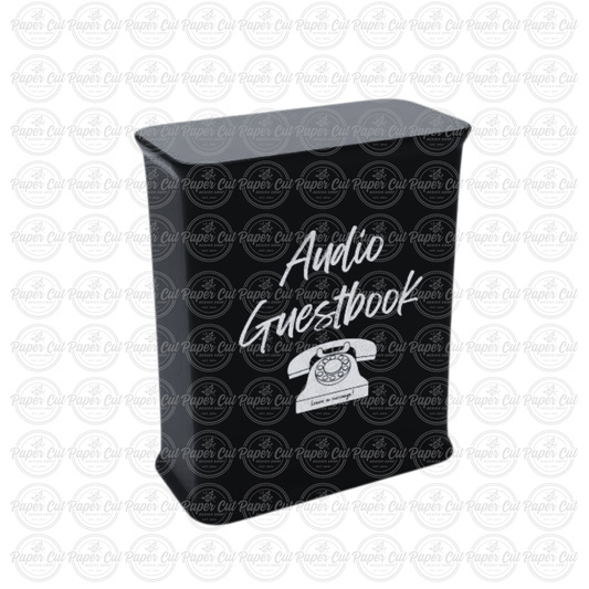 Audio Guestbook Portable Counter Table Black (Pop-up Style)