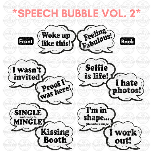 OVERSIZED Speech Bubbles 2 Prop Bundle