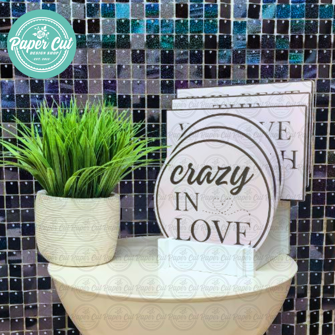 Prop Signs Holder (ladder style) - White Wood