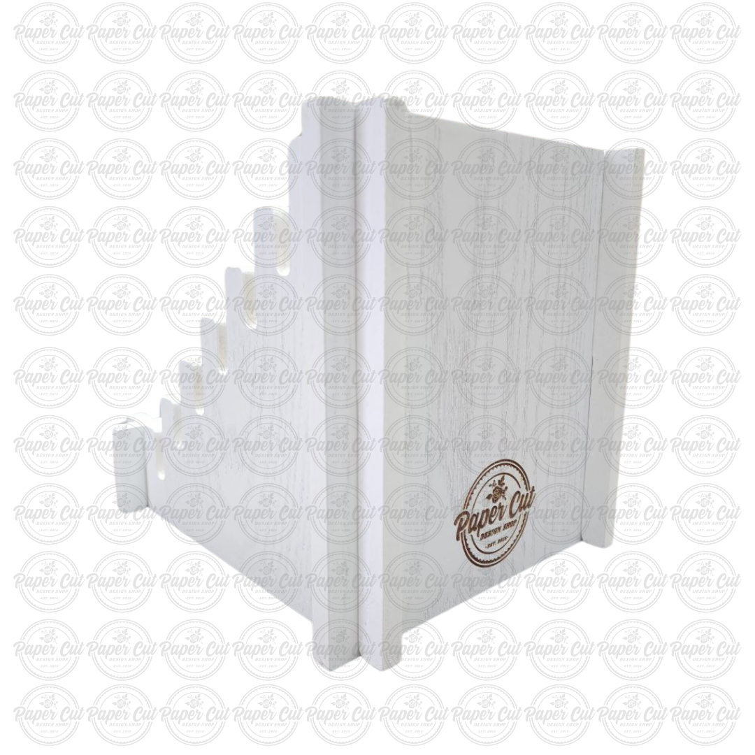 Prop Signs Holder (ladder style) - White Wood