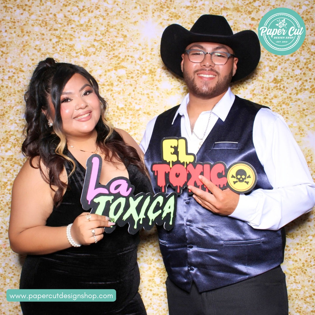 El Toxico Photo Booth Props Single Side Prop