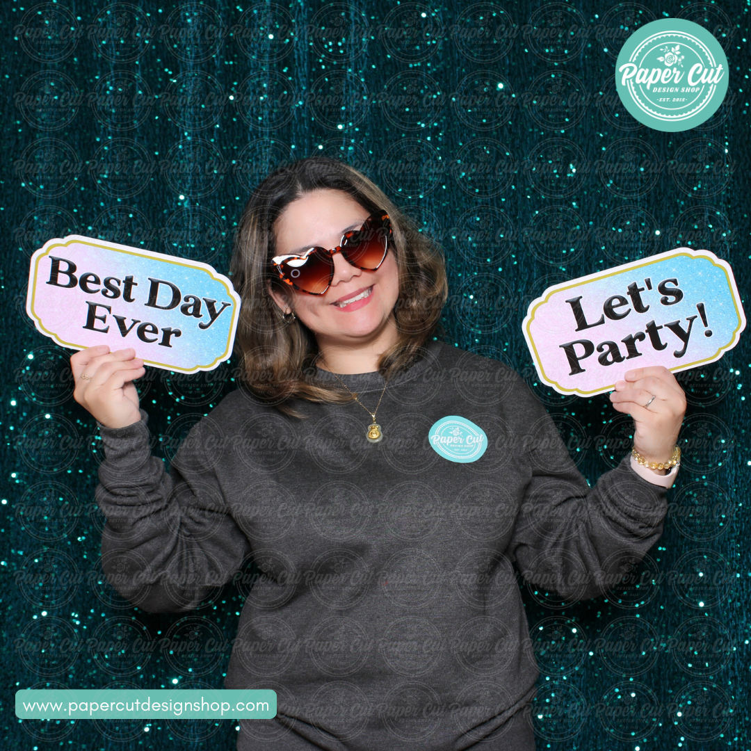 Glittery Wedding Prop Bundle