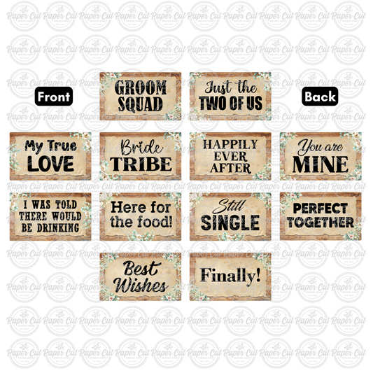 Rustic Wedding Prop Bundle (UPDATED DESIGN)