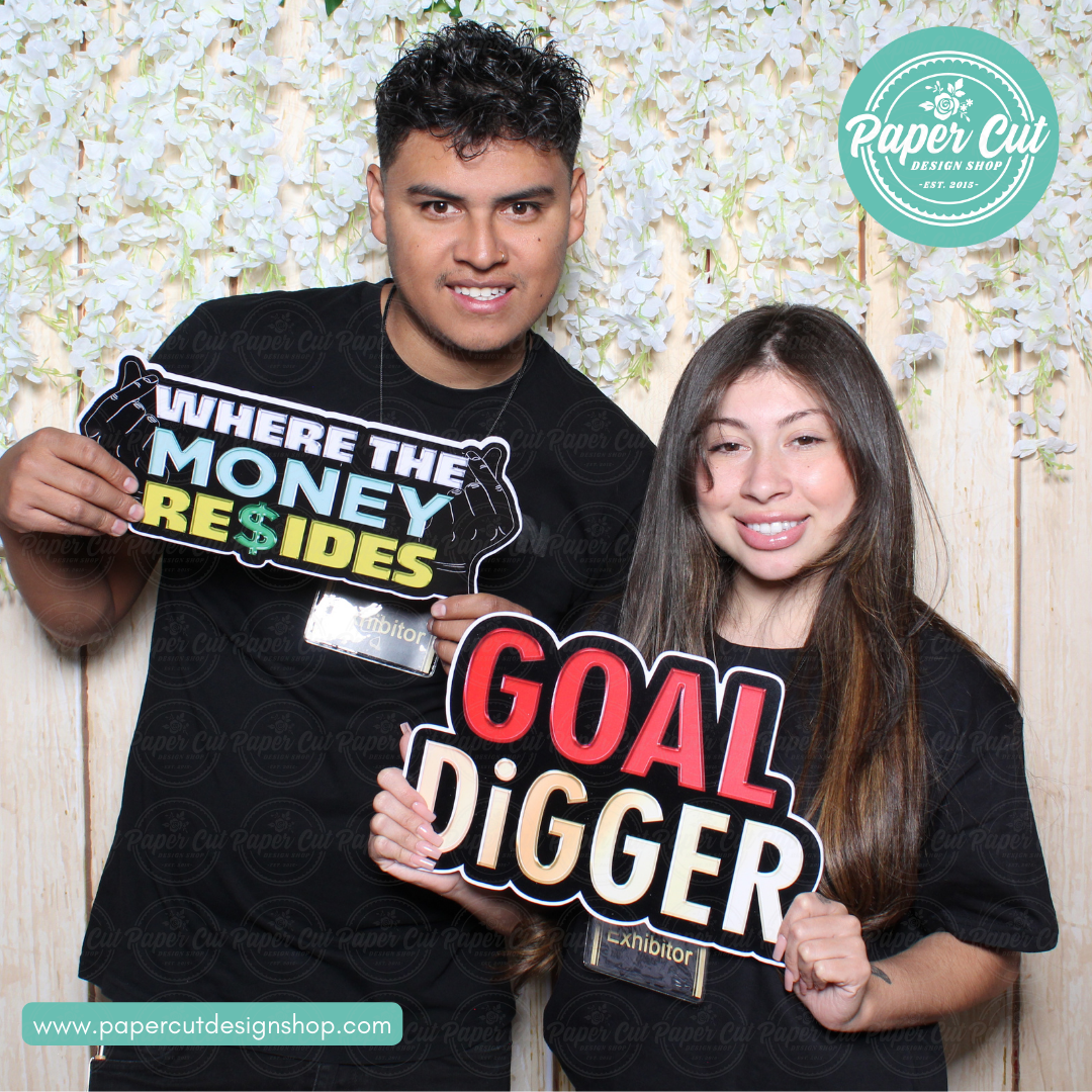Where Money Resides Photo Booth Props Single Side Print
