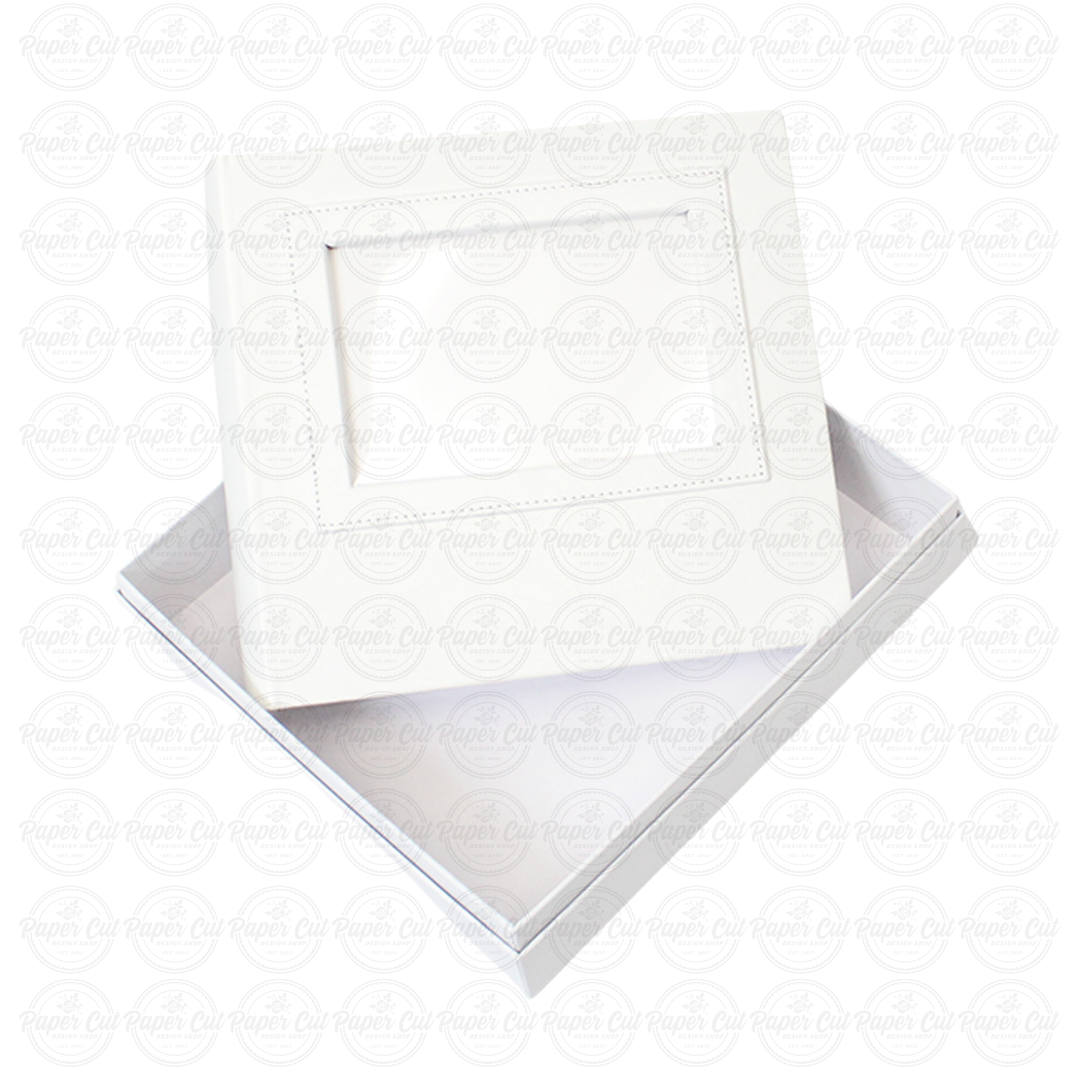 4x6 WHITE Slip-in Album with Keepsake Box