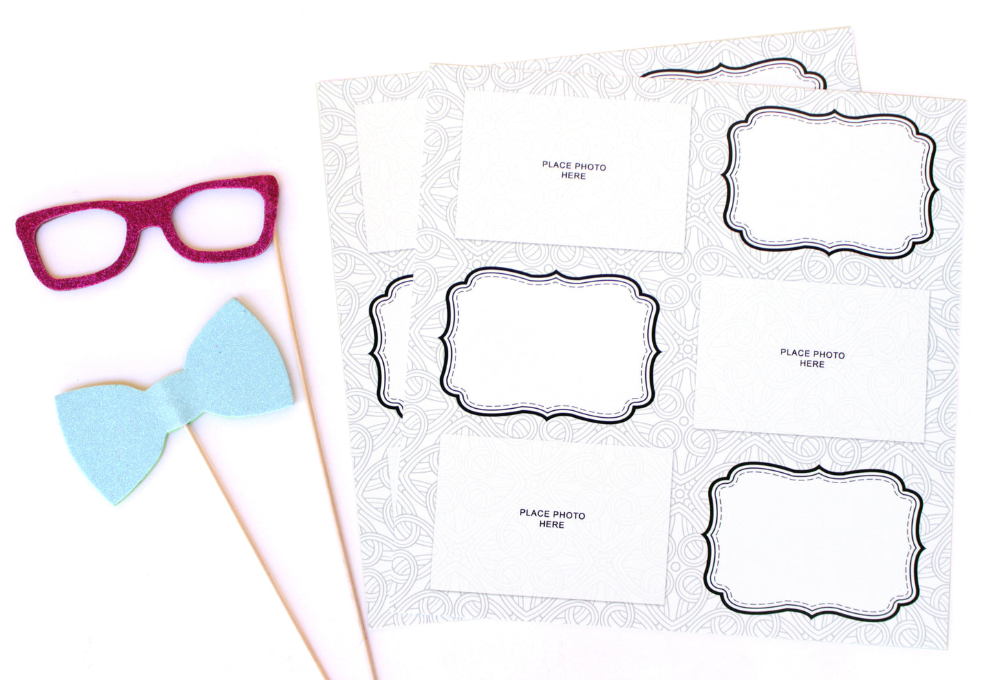 Abstract Design Scrapbook Pages 4x6