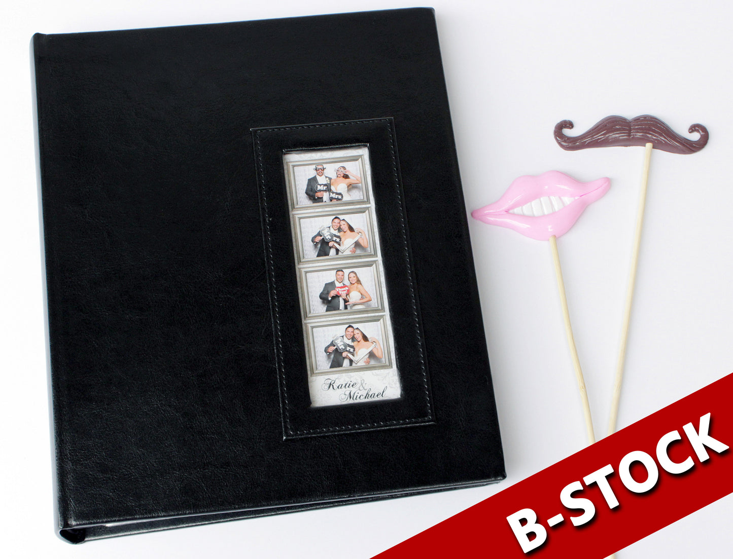 B STOCK Slip in Album 2x6 Black (5 PCS)