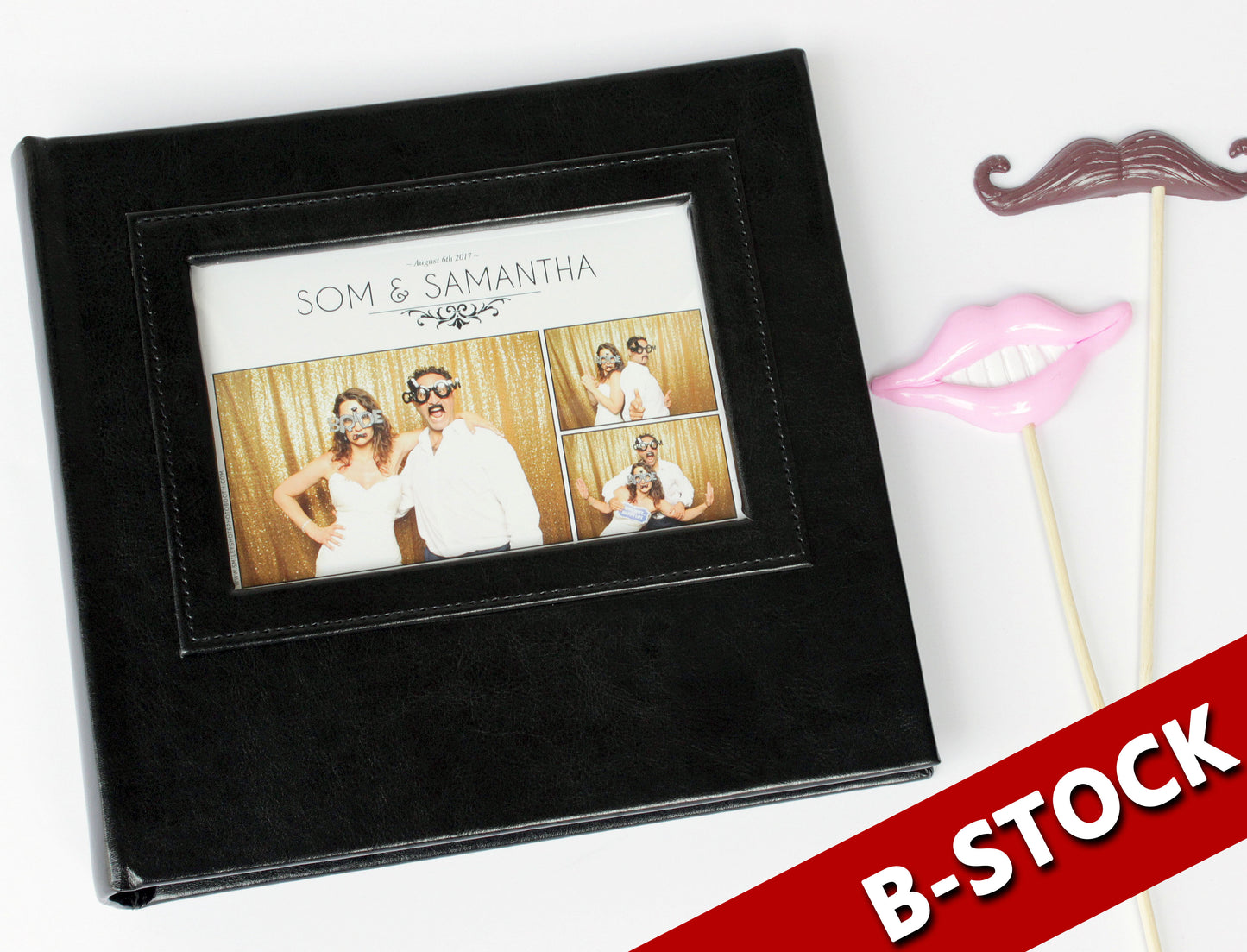 B STOCK Slip in Album 4x6 Black (5 PCS)