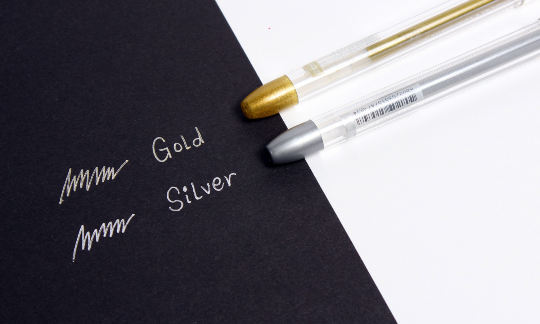 Metallic SILVER Gel Pen - 3 PCS