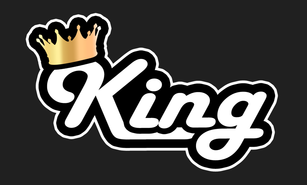 King Photo Booth Props Single Side Print