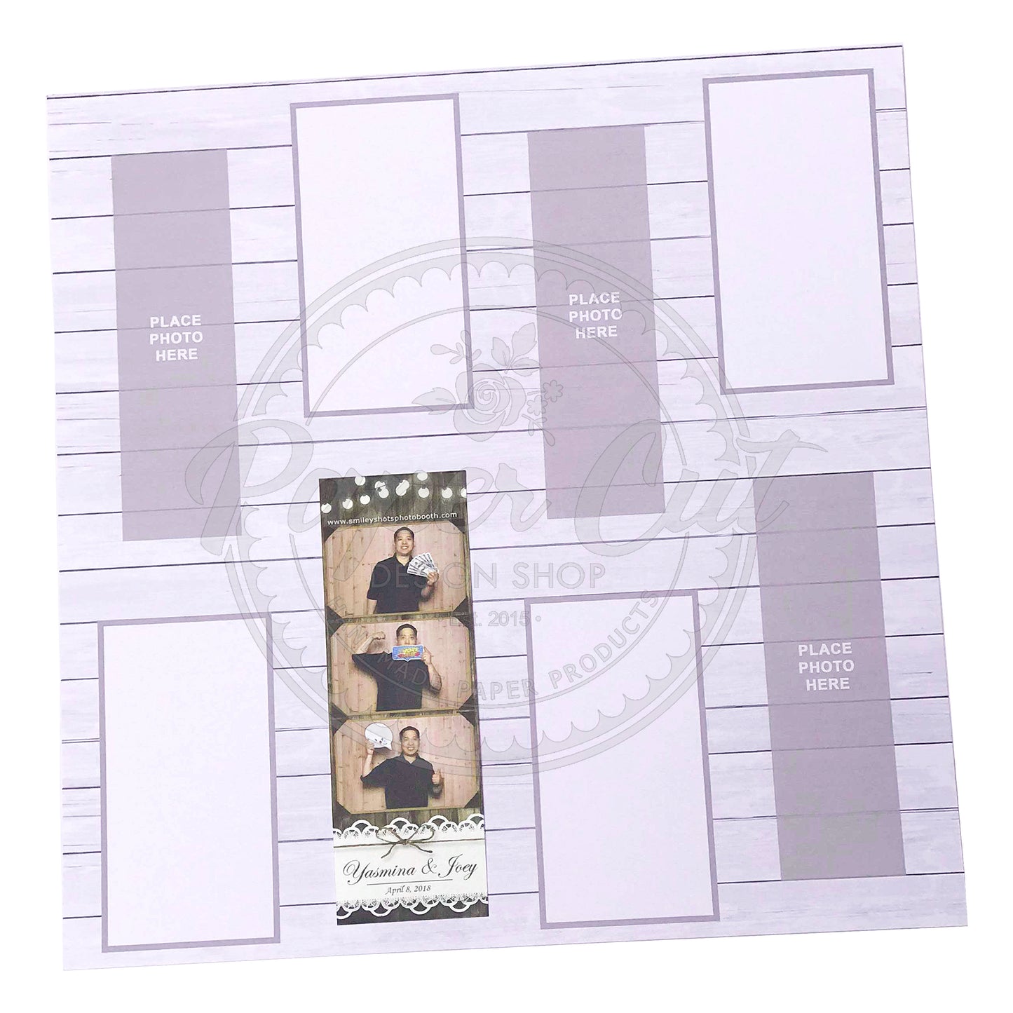 White Washed Wood Scrapbook Pages 2x6