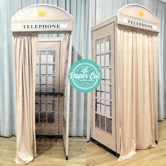 Audio Guestbook Telephone Booth Enclosure (Printed Fabric ONLY)