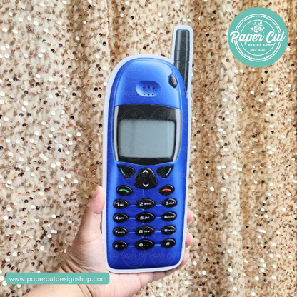 90's cell phone Oversized single prop (double sided) – Paper Cut Design ...