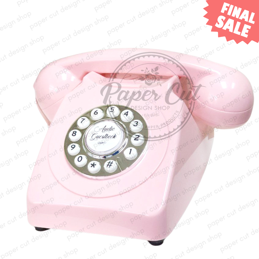 FINAL SALE Audio Guestbook- BUBBLEGUM PINK phone only