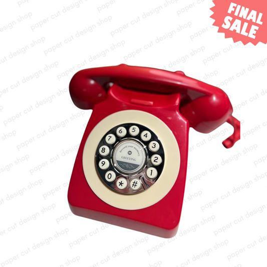 FINAL SALE - Audio Guest Book - CANDY RED Phone Only