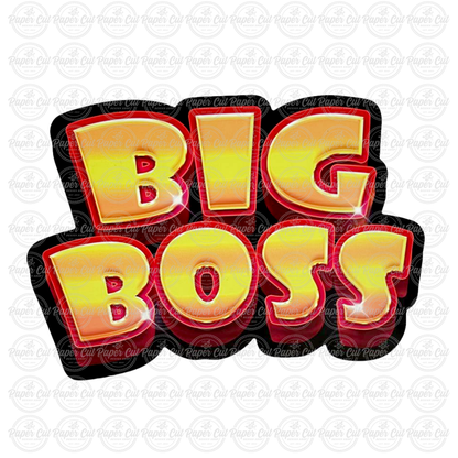Big Boss Photo Booth Props Single Side Print