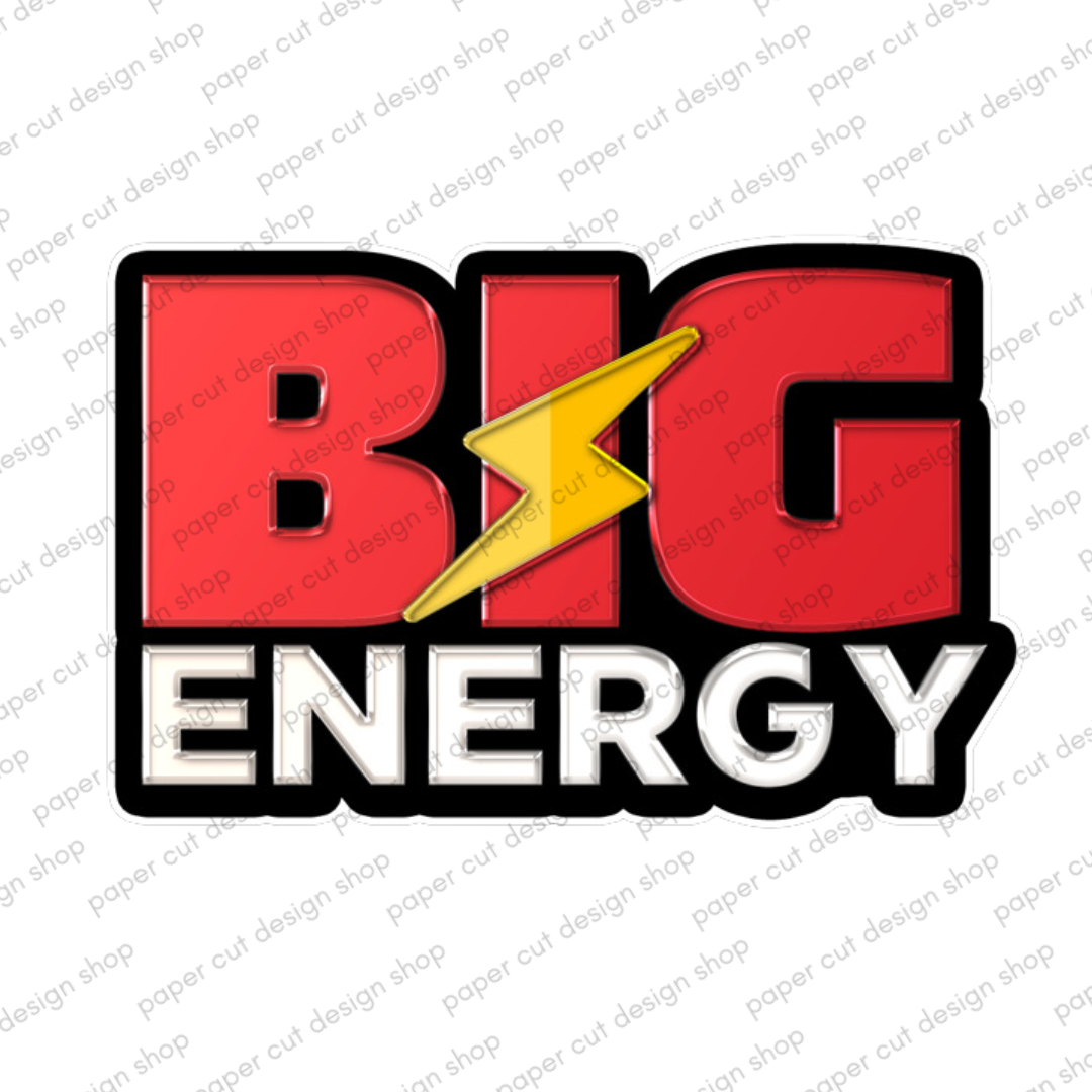 Big Energy Photo Booth Props Single Side Print