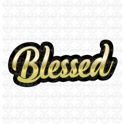 Blessed Photo Booth Props Single Side Print