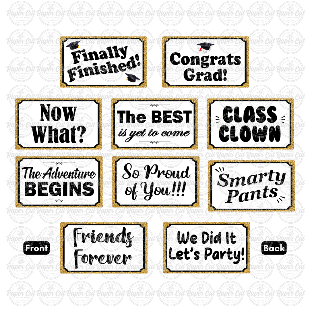 Graduation Letter Props OVERSIZED Graduation School Prop Bundle - Photo Booth Props & Signs ...