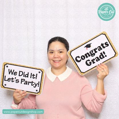 OVERSIZED Graduation School Prop Bundle - Photo Booth Props & Signs ...