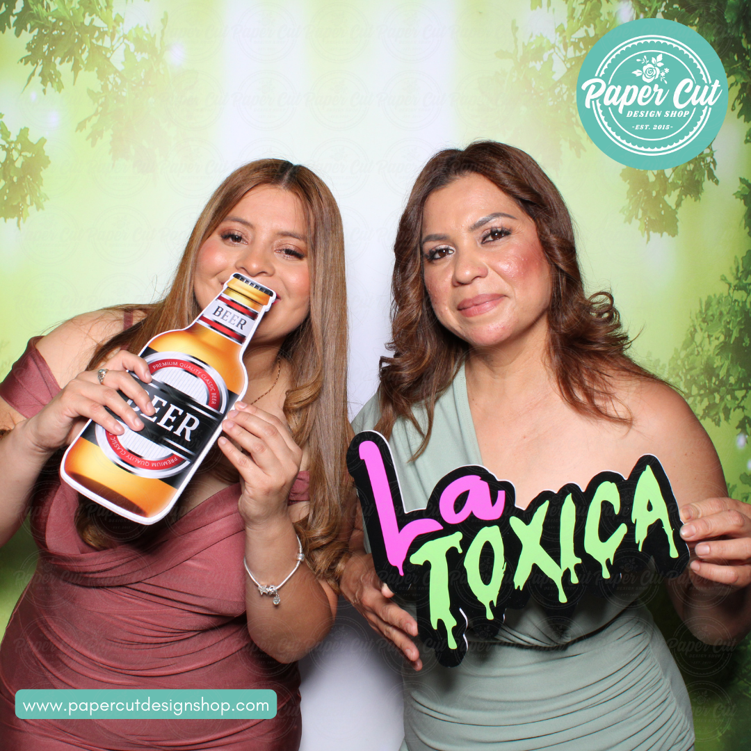 La Toxica Photo Booth Props Single Side Print
