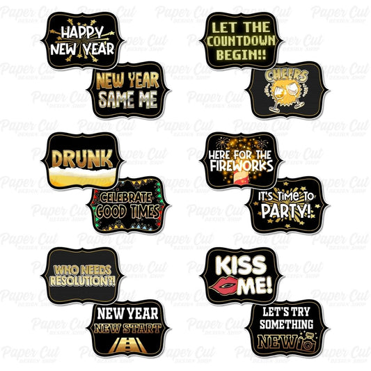 New Year Party Props Bundle