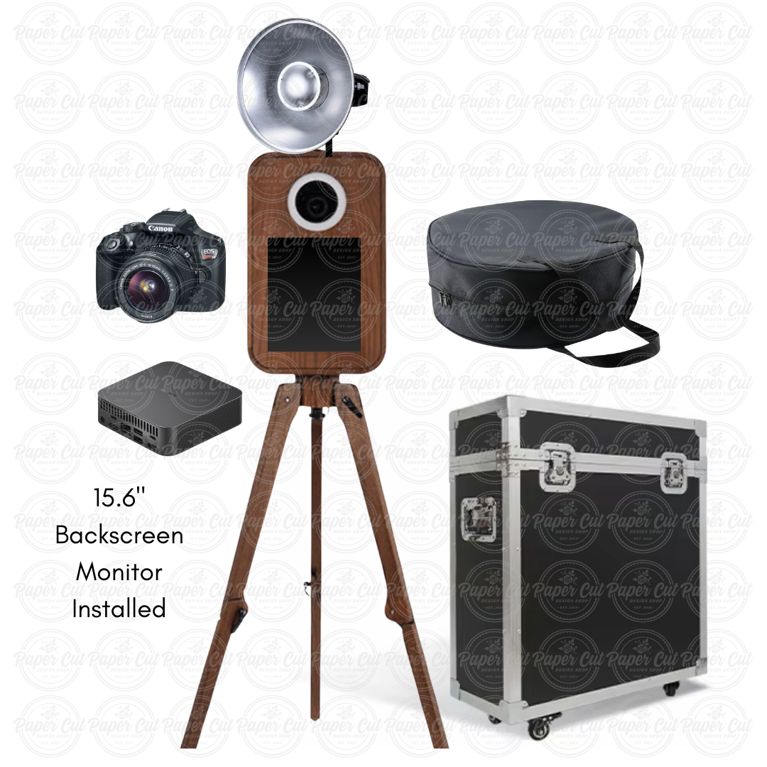Wooden Photo Booth Shell Madera OAK iPad Photo Booth - Business Package – Paper Cut Design Shop