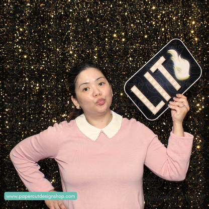 Oversized Prom Party Prop Bundle - Photo Booth Props & Signs – Paper ...