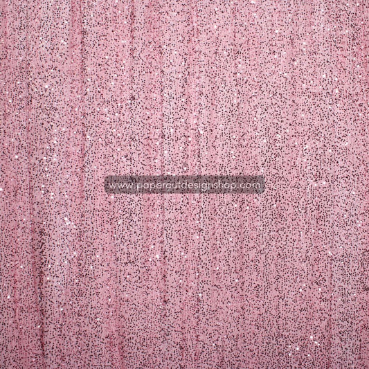 Deluxe Sequins Backdrop Cloth Pink Color with Rod Pocket 10ft wide x 8ft height