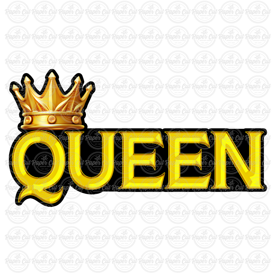 Queen Photo Booth Props Single Side Print