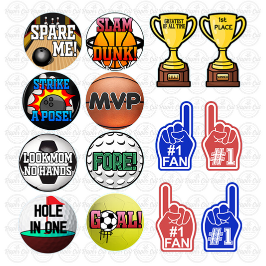 Oversized Assorted Sports Prop Bundle